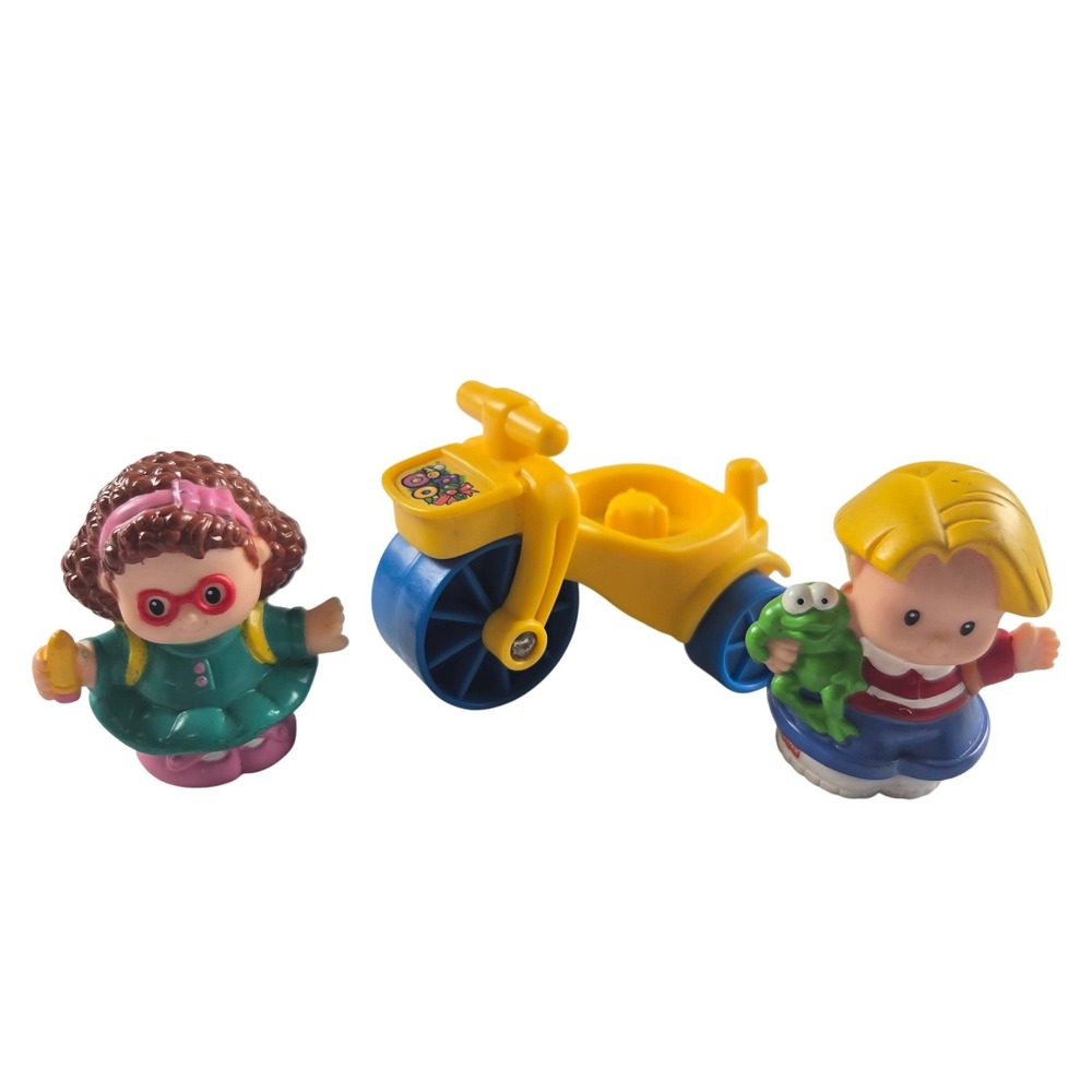 Fisher Price Little People Kids Tricycle Boy Girl Frog Replacement Lot of 3